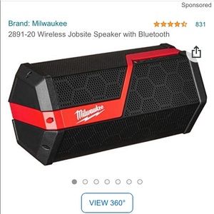 Milwaukee Bluetooth speaker